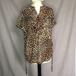 Leopard 🐆 Cheetah Print Short Sleeve Top